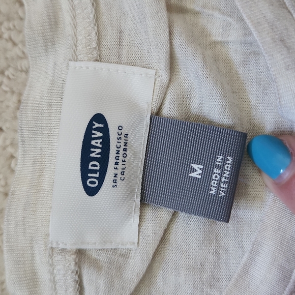 Cream Old Navy Long Sleeve Top - Picture 3 of 4